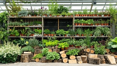 Newsletter sign-up with plants and natural building materials Newsletter sign-up with plants and natural building materials